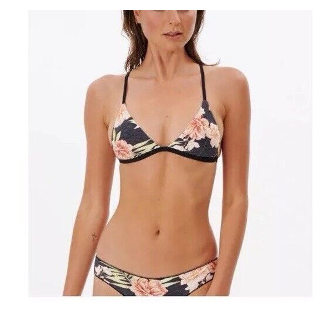 Rip Curl NWT Womens Sol Seeker Black Swim Bikini Tropical Floral Size X-Large - Picture 15 of 16